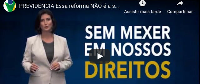 PREVIDÊNCIA Essa reforma NÃO é a solução