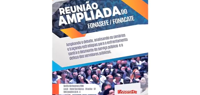 Reunião Ampliada FONASEFE-FONACATE – Reforma da Previdência