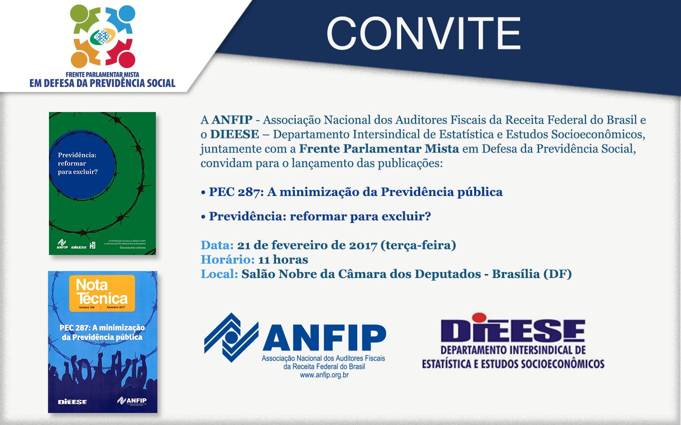 ANFIP e Dieese lançam publicações contestando a reforma da Previdência