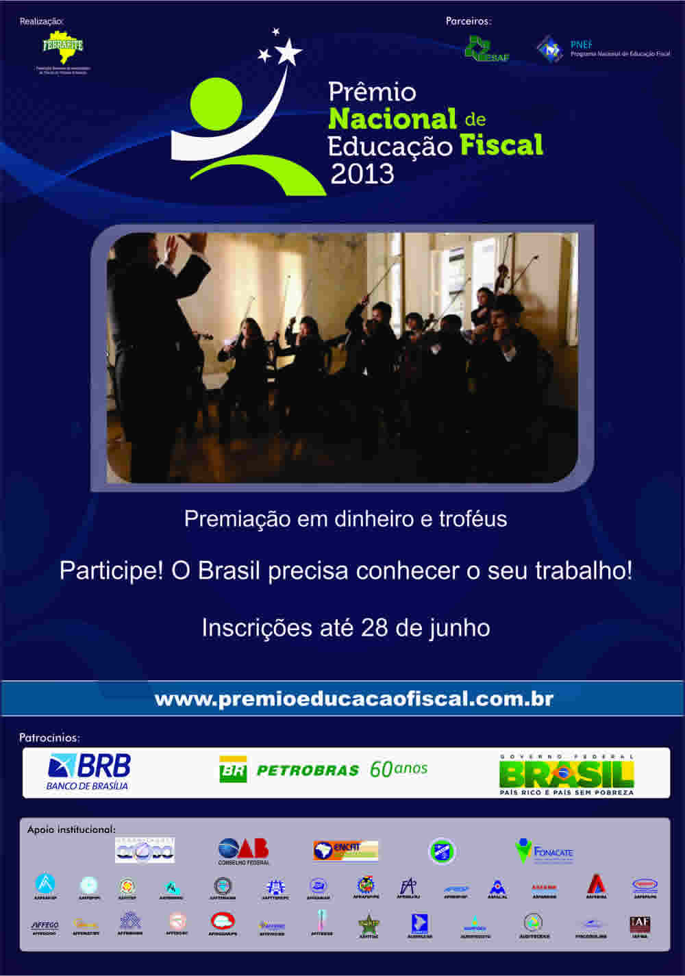 Inscrições para o Prêmio Nacional de Educação Fiscal vão até dia 28 de junho