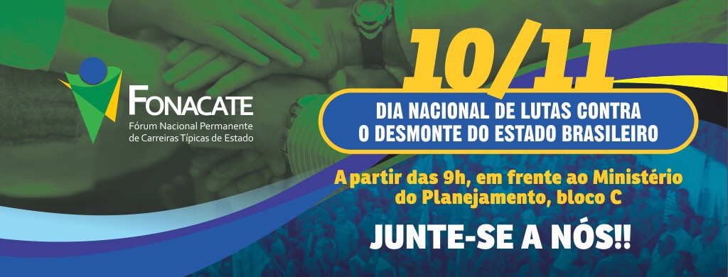 As afiliadas ao FONACATE e ao FONASEF convocam para o Dia Nacional de Lutas