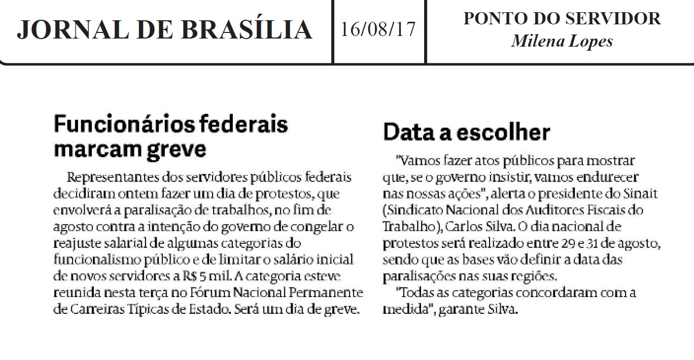 [FONACATE NA MÍDIA]» Sindicatos discutem dia nacional de paralisação