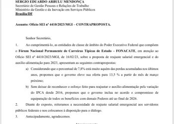 Campanha Salarial: Entidades apresentam contraproposta de 13,5%