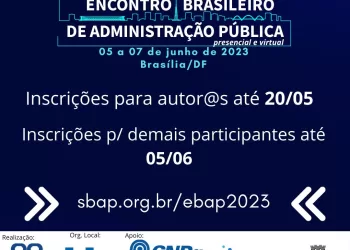 EVENTO» Fonacate apoia Encontro Brasileiro de Administração Pública
