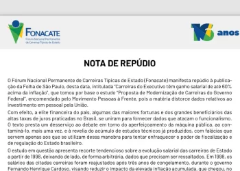 Nota Pública» Fonacate repudia estudo de empresariado sobre dados do funcionalismo