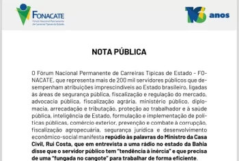 Para servidores, “fungada no cangote”, de Rui Costa, configura assédio institucional