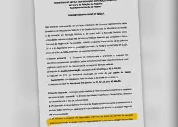 URGENTE: Governo retira do Termo de Compromisso cláusula que proibia greves e paralisações