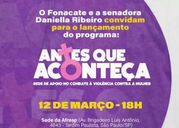 Antes que Aconteça» Fonacate apoia programa contra a violência doméstica