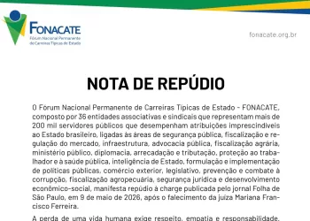 Nota de Repúdio» Fonacate repudia charge da Folha e denuncia desumanização diante de tragédia